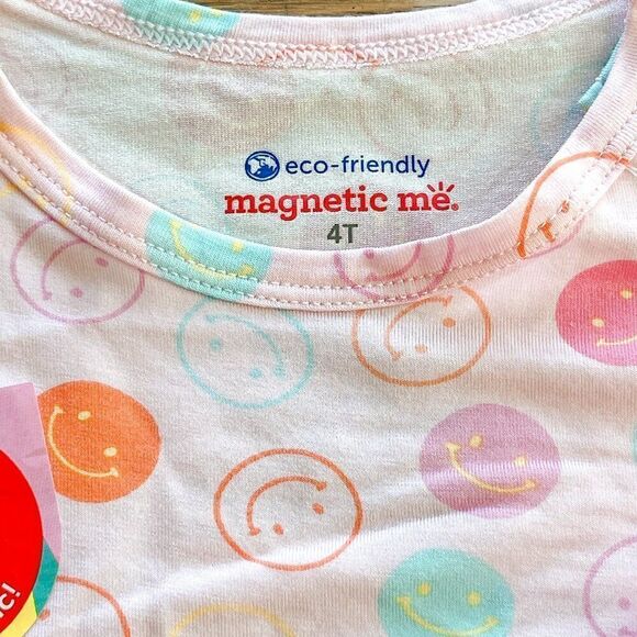 NWT! Magnetic Me Pink Smile No Drama Modal Pajama Short Sleeve Set - Picture 4 of 6